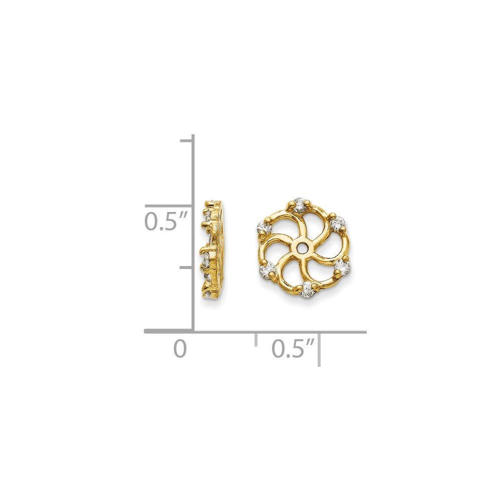 14k AA Diamond Earring Jacket