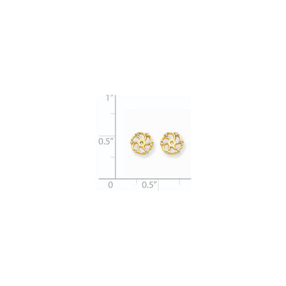14k A Diamond Earring Jacket