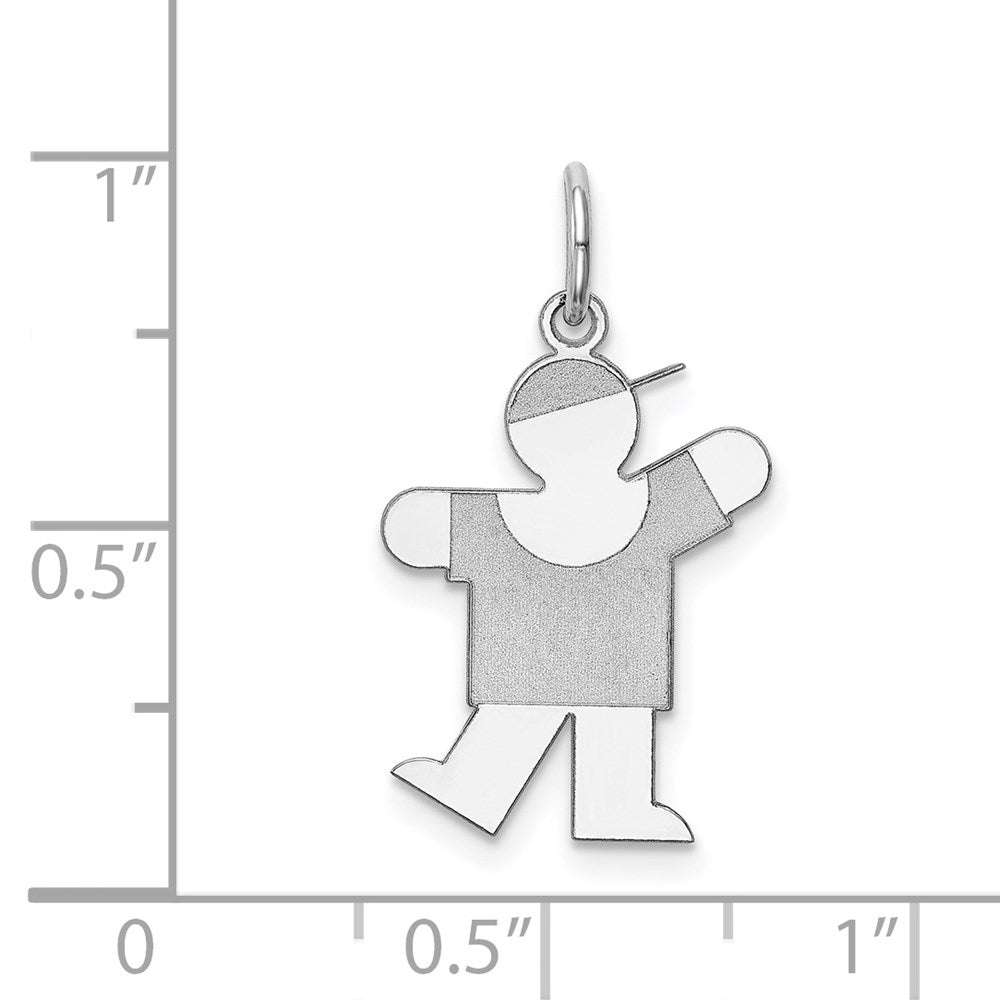 14k White Gold 14k White Gold Kid Charm