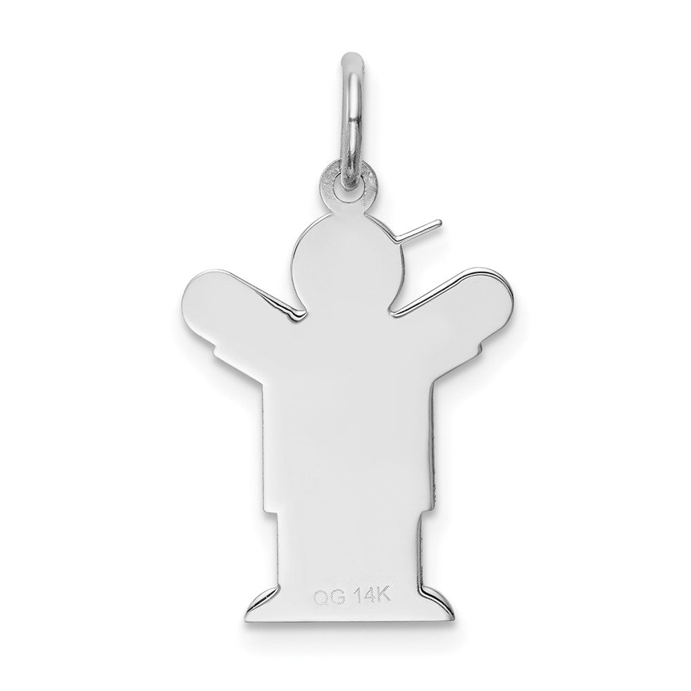 14k White Gold 14k White Gold Kid Charm