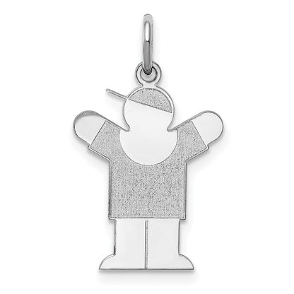 14k White Gold 14k White Gold Kid Charm
