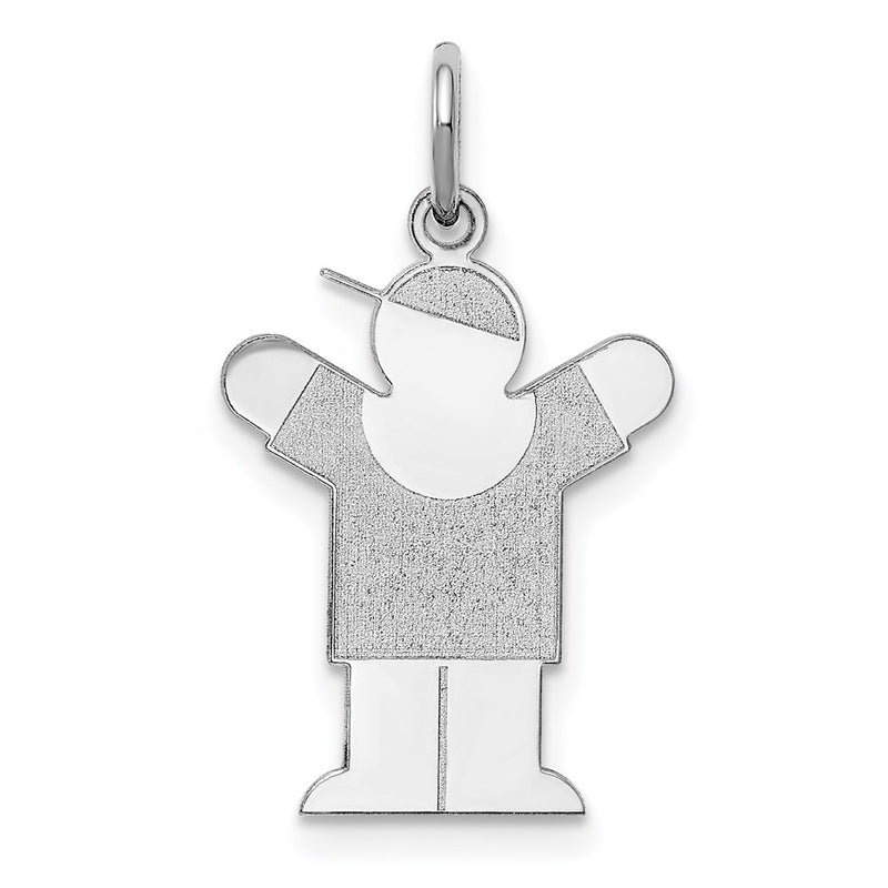 14k White Gold 14k White Gold Kid Charm