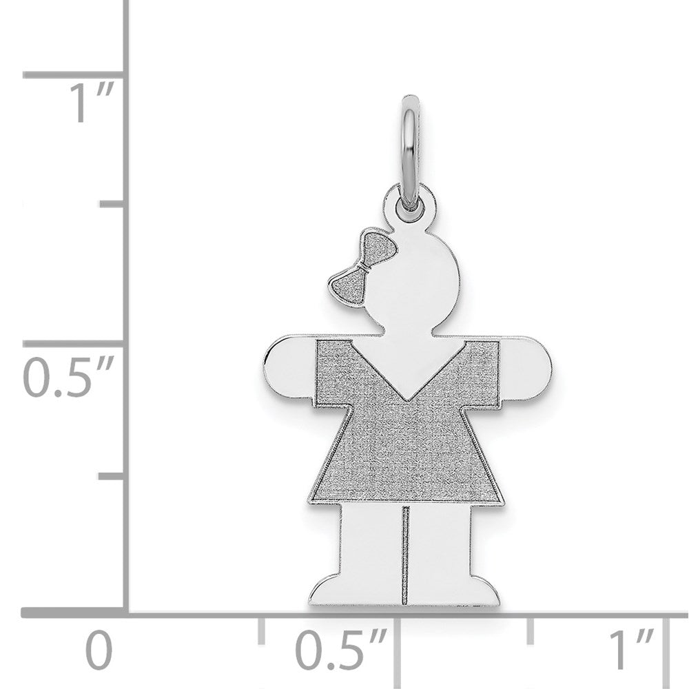 14k White Gold 14k White Gold Kid Charm