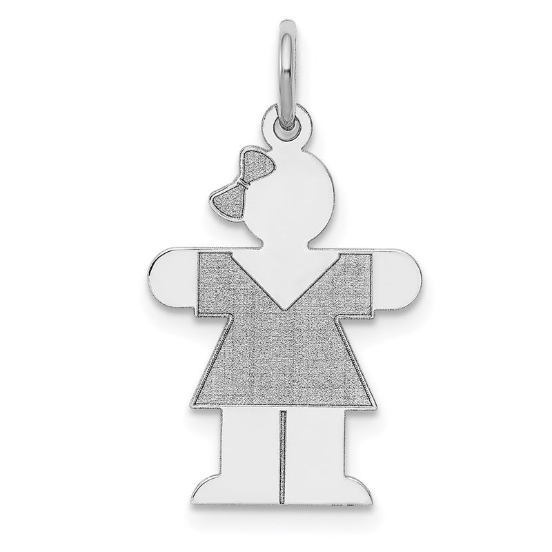 14k White Gold 14k White Gold Kid Charm
