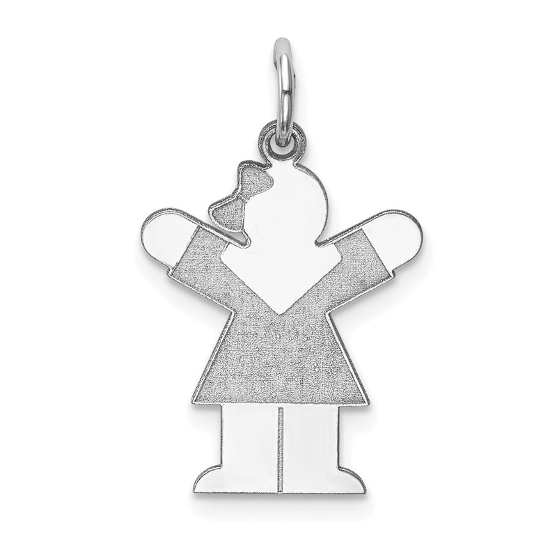 14k White Gold 14k White Gold Kid Charm