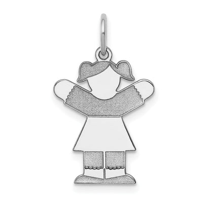 14k White Gold 14k White Gold Kid Charm