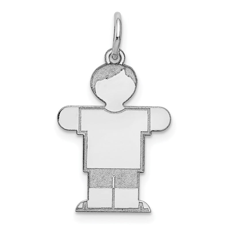 14k White Gold 14k White Gold Kid Charm