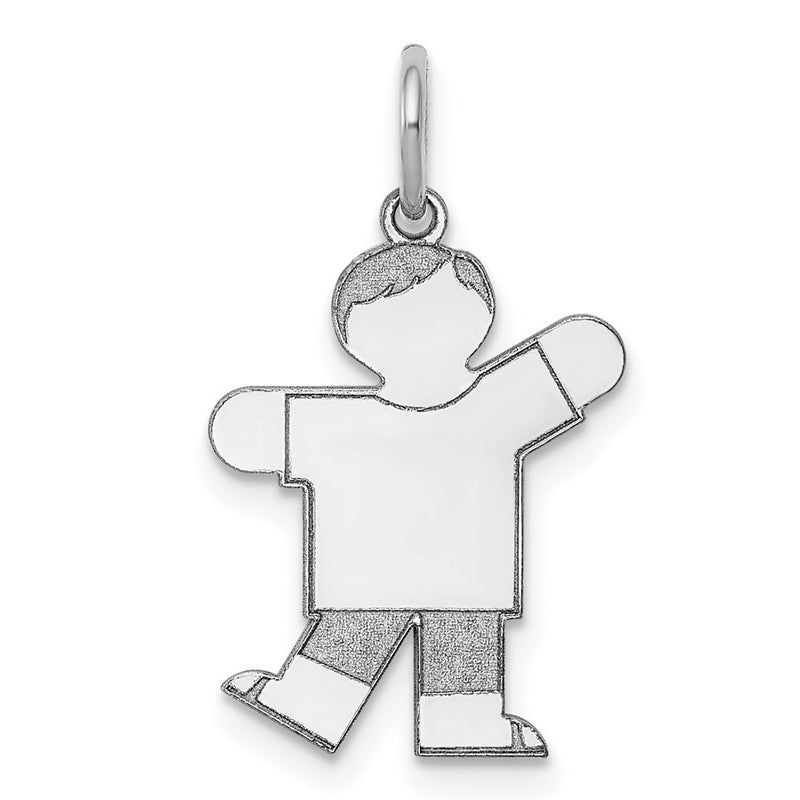 14k White Gold 14k White Gold Kid Charm