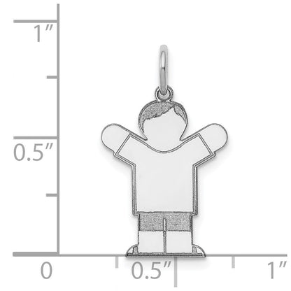 14k White Gold 14k White Gold Kid Charm