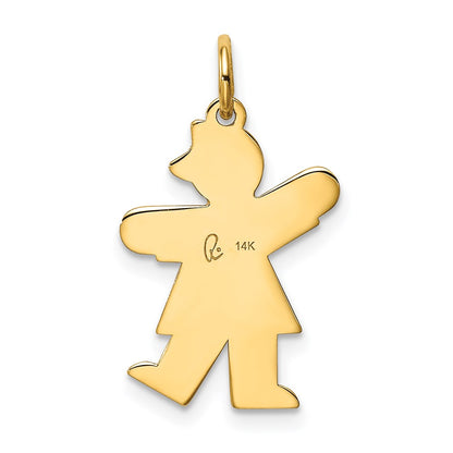 14k Yellow Gold 14k Kid Charm