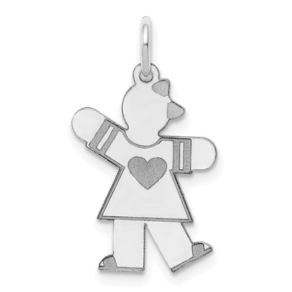 14k White Gold 14k White Gold Kid Charm