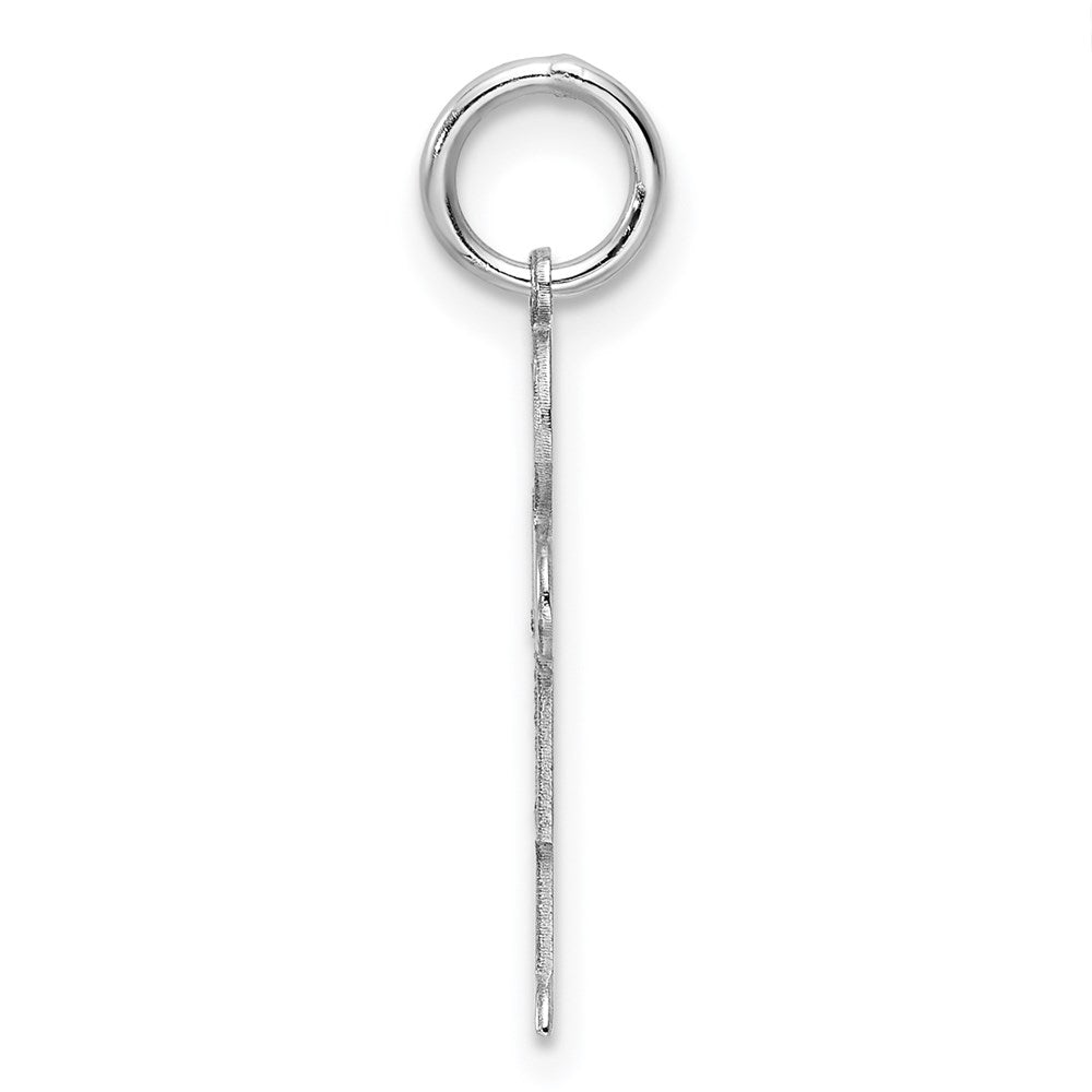 Sterling Silver Rhodium Plated Hugs Kid Charm