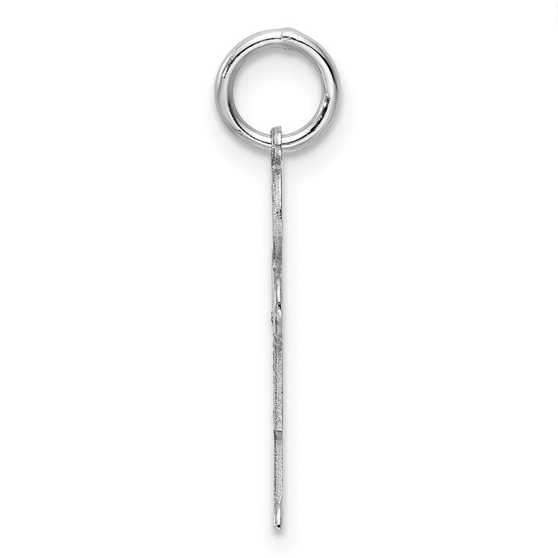 Sterling Silver Rhodium Plated Hugs Kid Charm