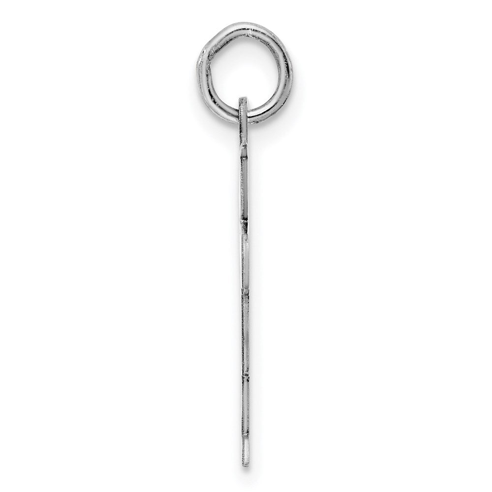Sterling Silver Rhodium Plated Kid Charm