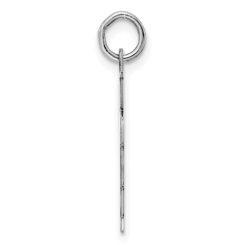 Sterling Silver Rhodium Plated Kid Charm