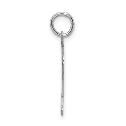 Sterling Silver Rhodium Plated Kid Charm