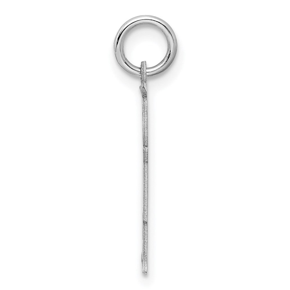 Sterling Silver Rhodium Plated Kid Charm