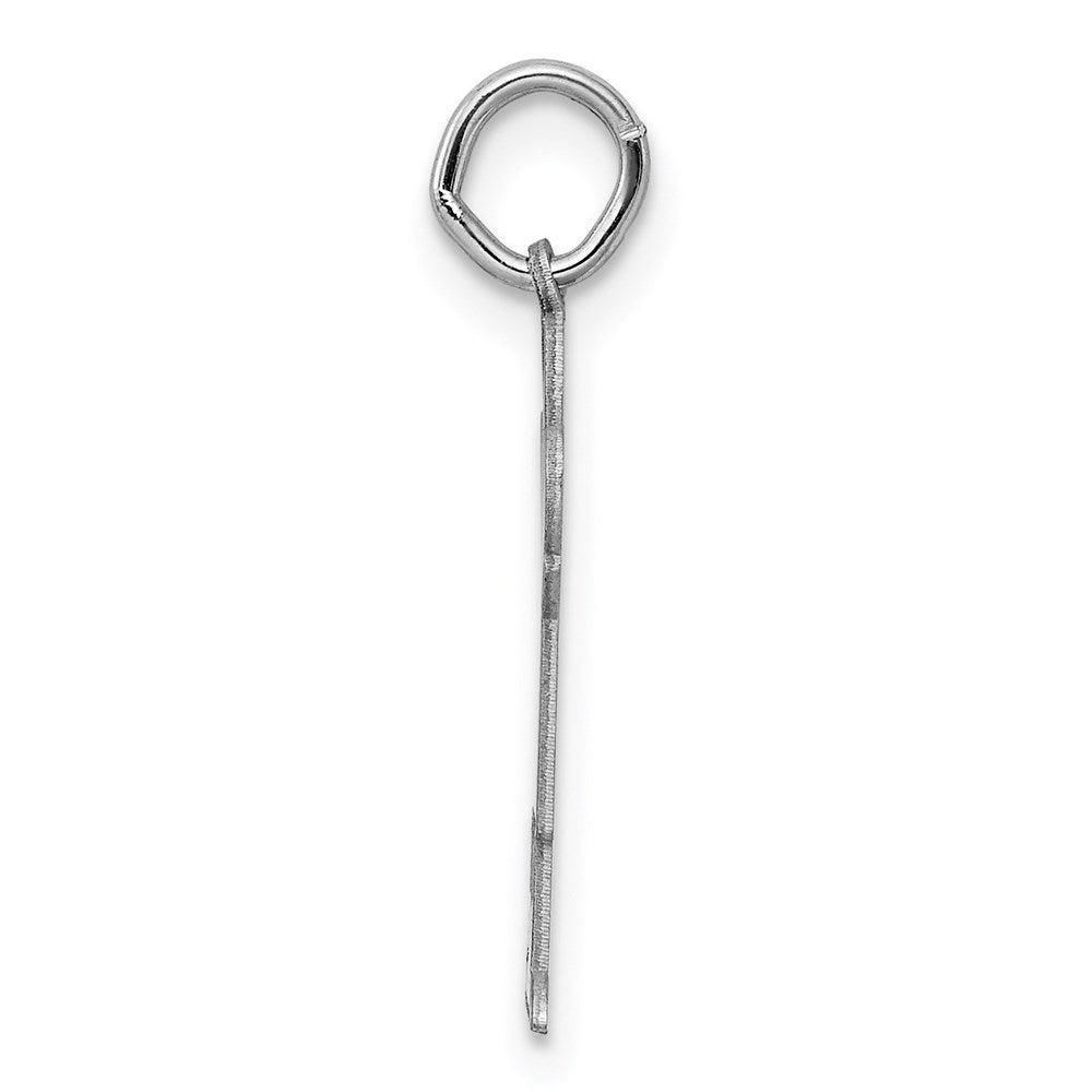 Sterling Silver Rhodium Plated Kid Charm