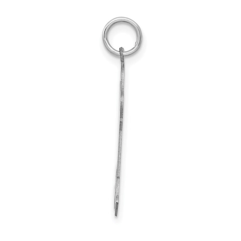 Sterling Silver Rhodium Plated Kid Charm