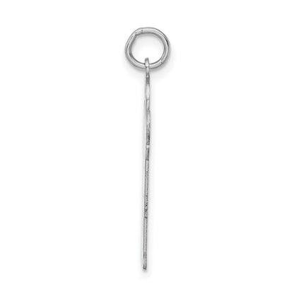 Sterling Silver Rhodium Plated Kid Charm