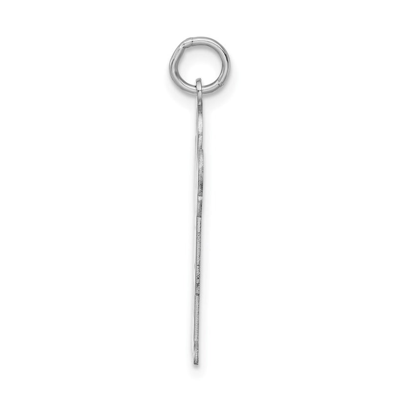 Sterling Silver Rhodium Plated Kid Charm