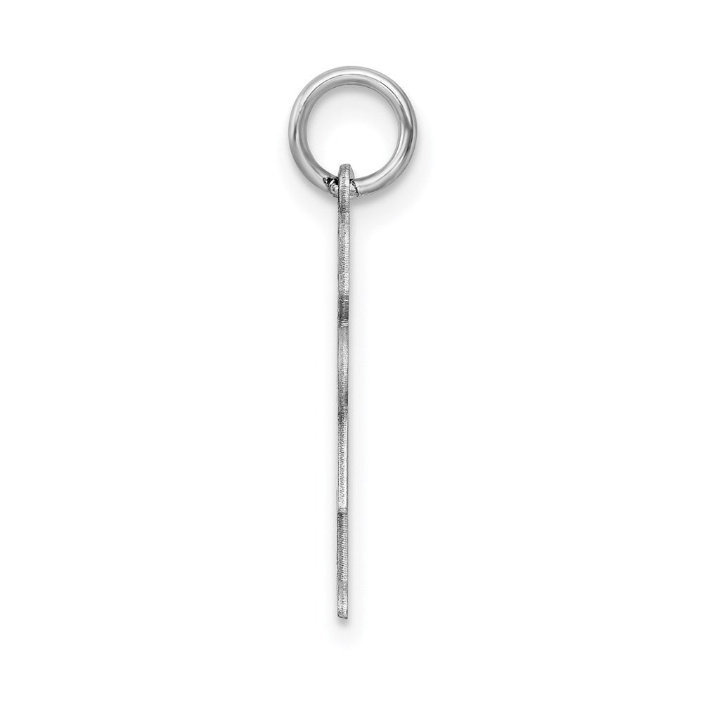 Sterling Silver Rhodium Plated Kid Charm