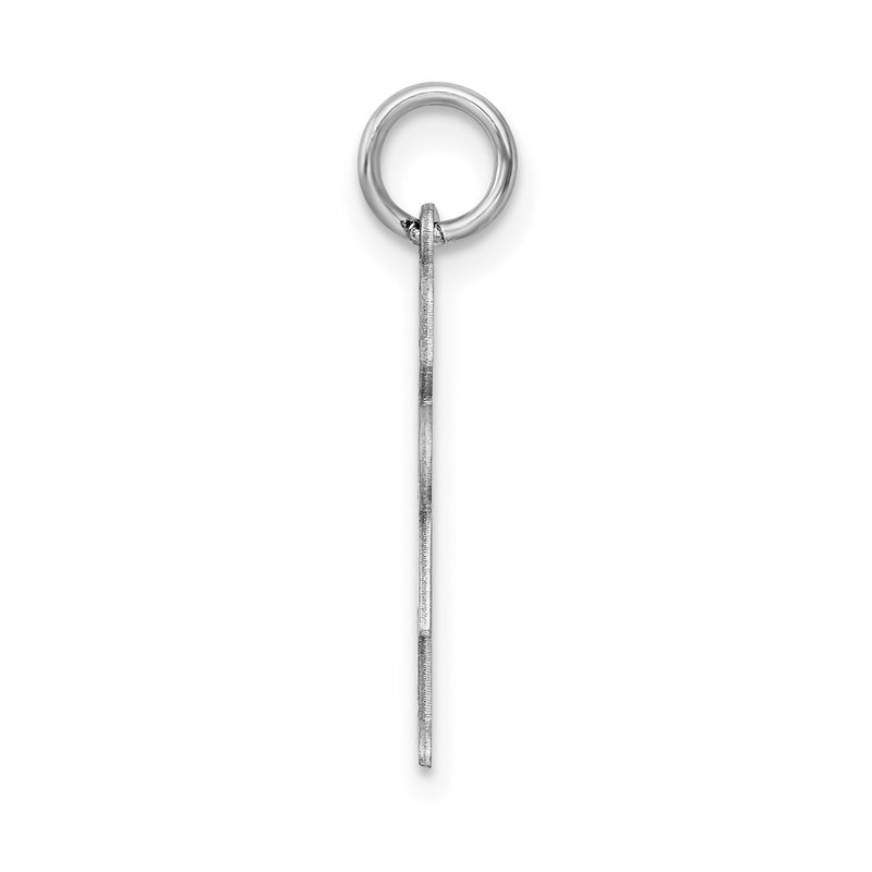 Sterling Silver Rhodium Plated Kid Charm