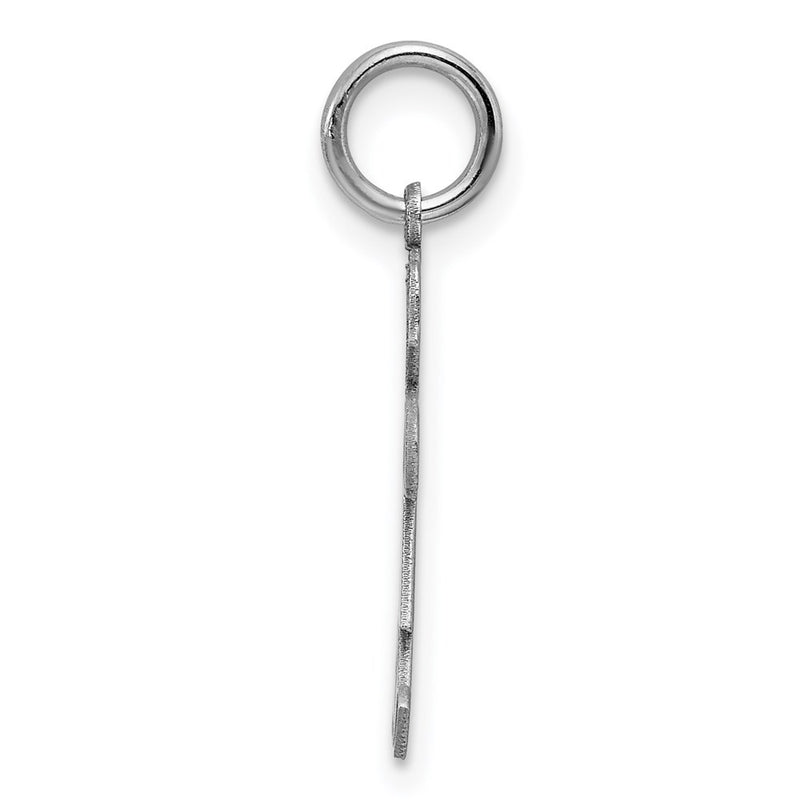 Sterling Silver Rhodium Plated Kid Charm