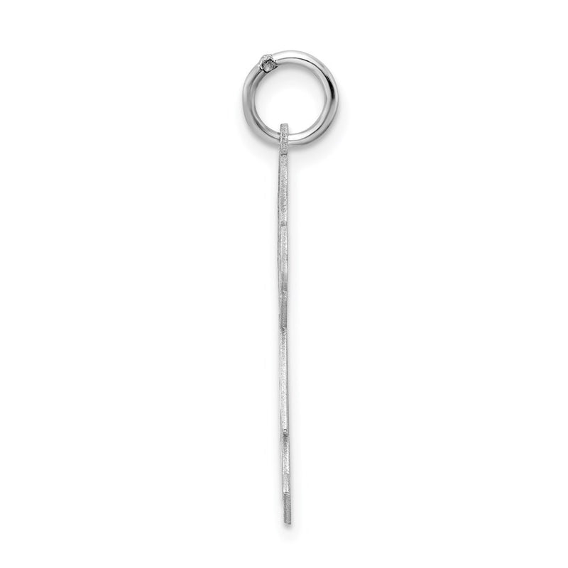 Sterling Silver Rhodium Plated Kid Charm