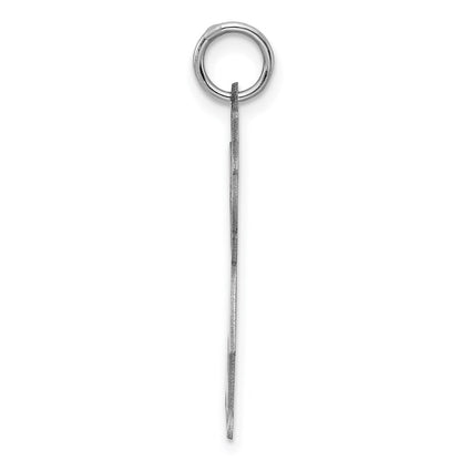 Sterling Silver Rhodium Plated Kid Charm