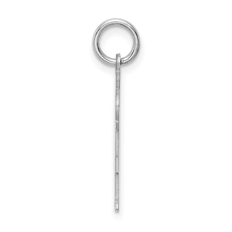 Sterling Silver Rhodium Plated Kid Charm