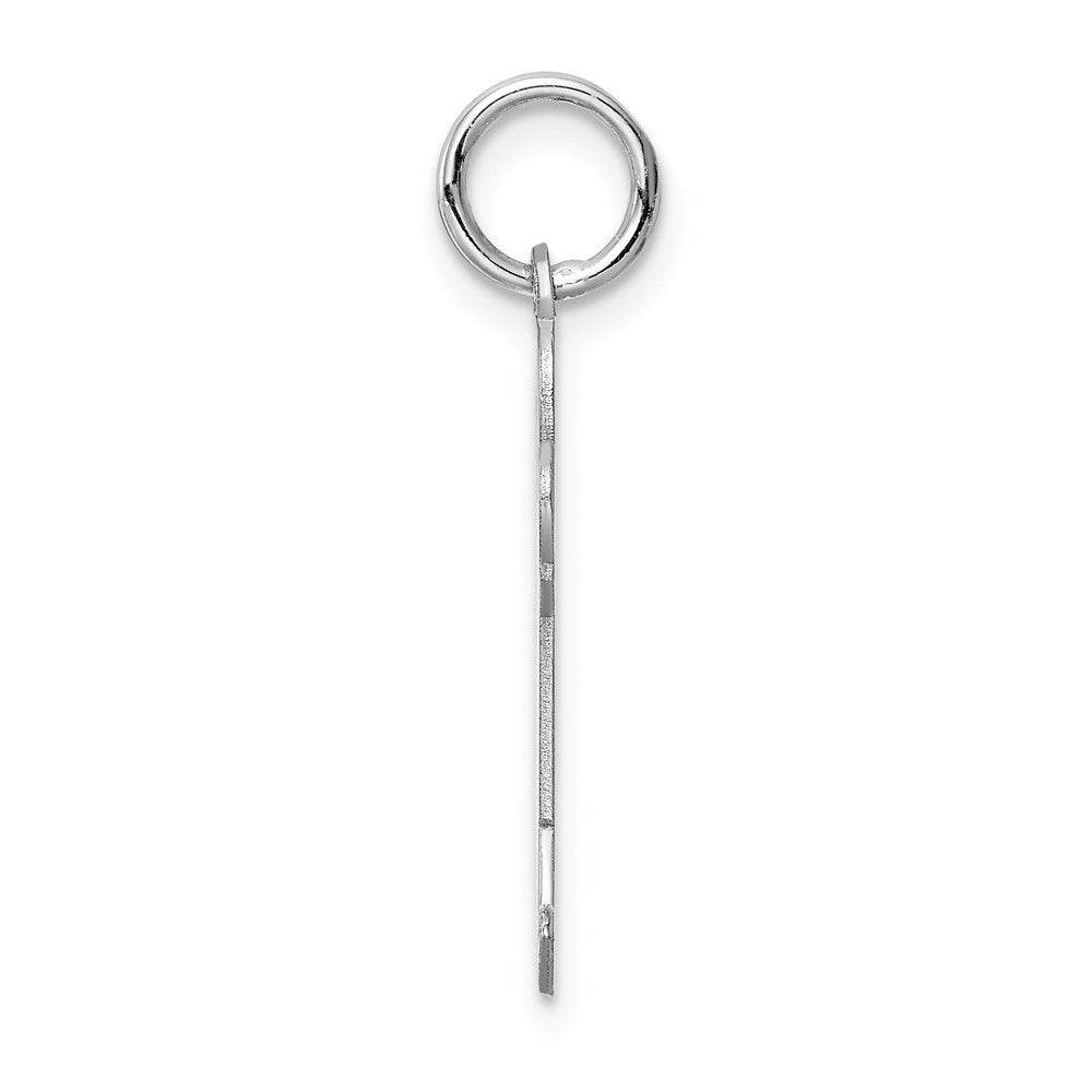 Sterling Silver Rhodium Plated Kid Charm