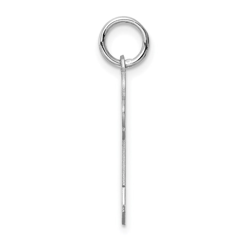Sterling Silver Rhodium Plated Kid Charm