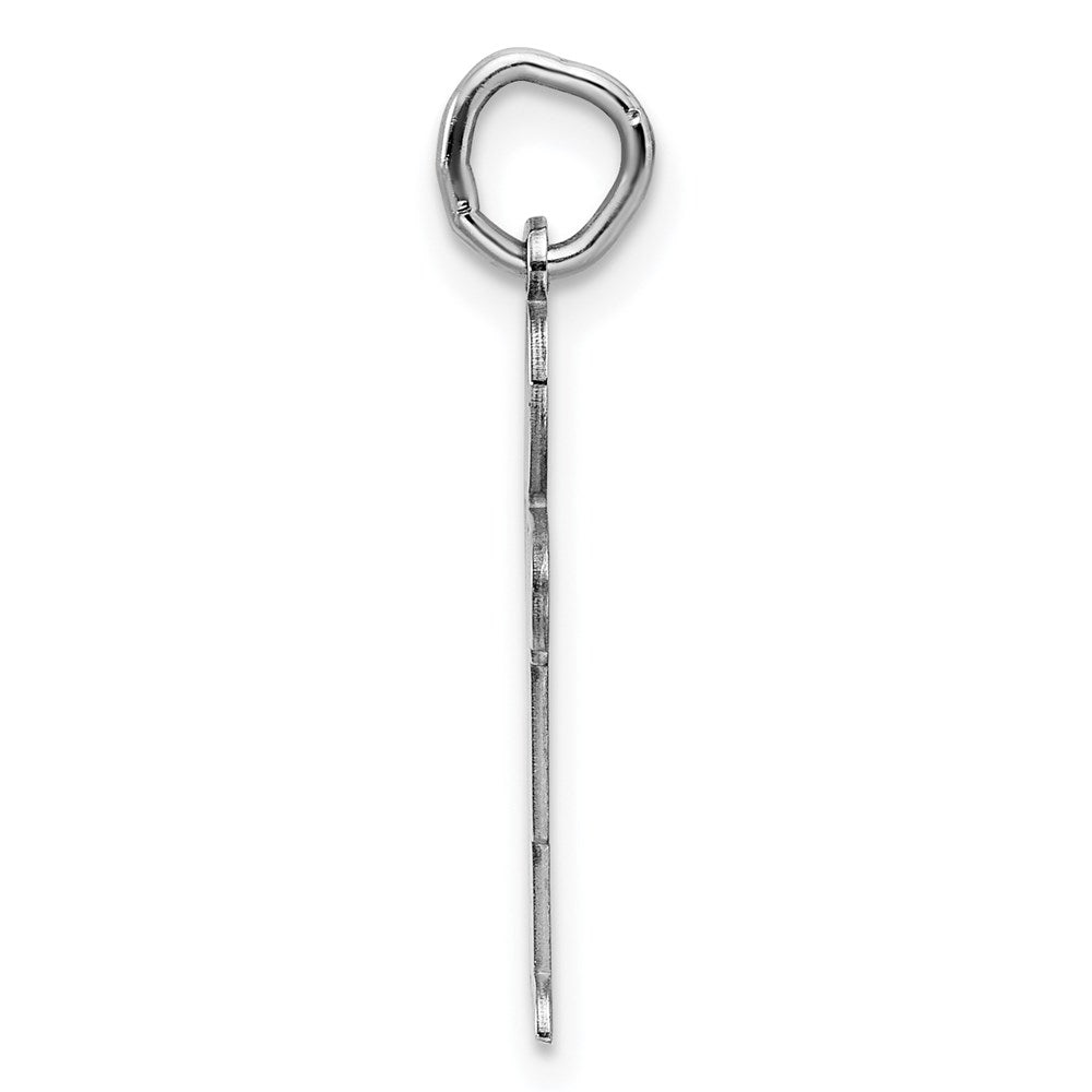 Sterling Silver Rhodium Plated Kid Charm