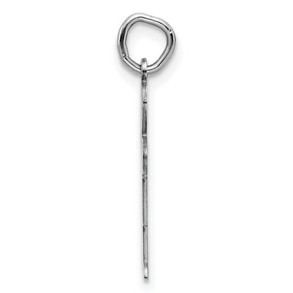 Sterling Silver Rhodium Plated Kid Charm