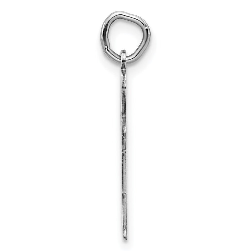 Sterling Silver Rhodium Plated Kid Charm