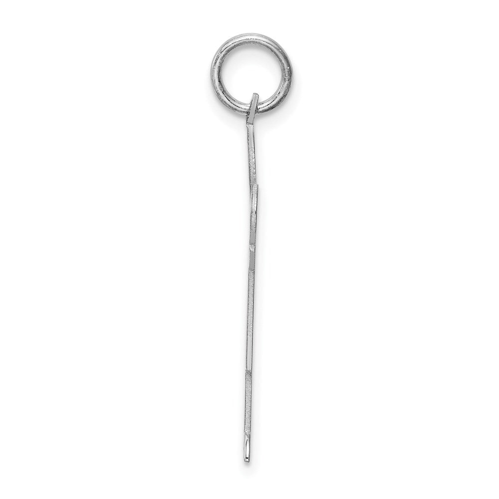Sterling Silver Rhodium Plated Kid Charm