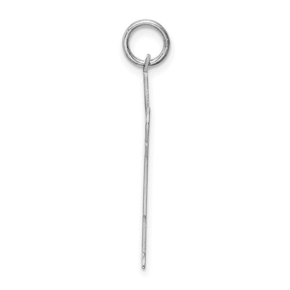 Sterling Silver Rhodium Plated Kid Charm