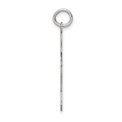 Sterling Silver Rhodium Plated Kid Charm