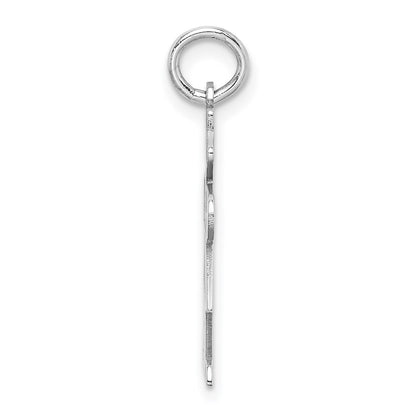 Sterling Silver Rhodium Plated Kid Charm
