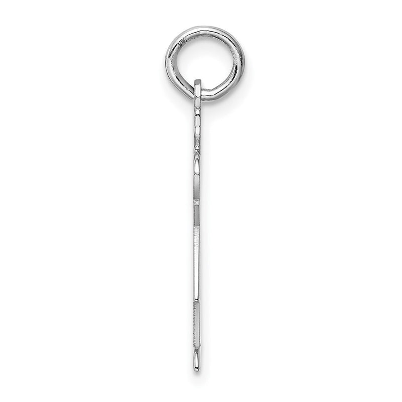Sterling Silver Rhodium Plated Kid Charm
