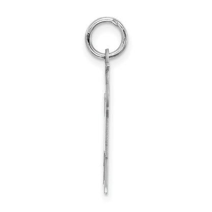 Sterling Silver Rhodium Plated Kid Charm