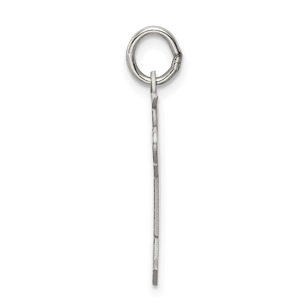 Sterling Silver Rhodium Plated Kid Charm