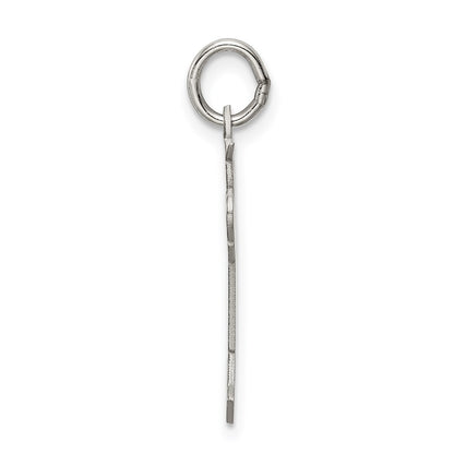 Sterling Silver Rhodium Plated Kid Charm
