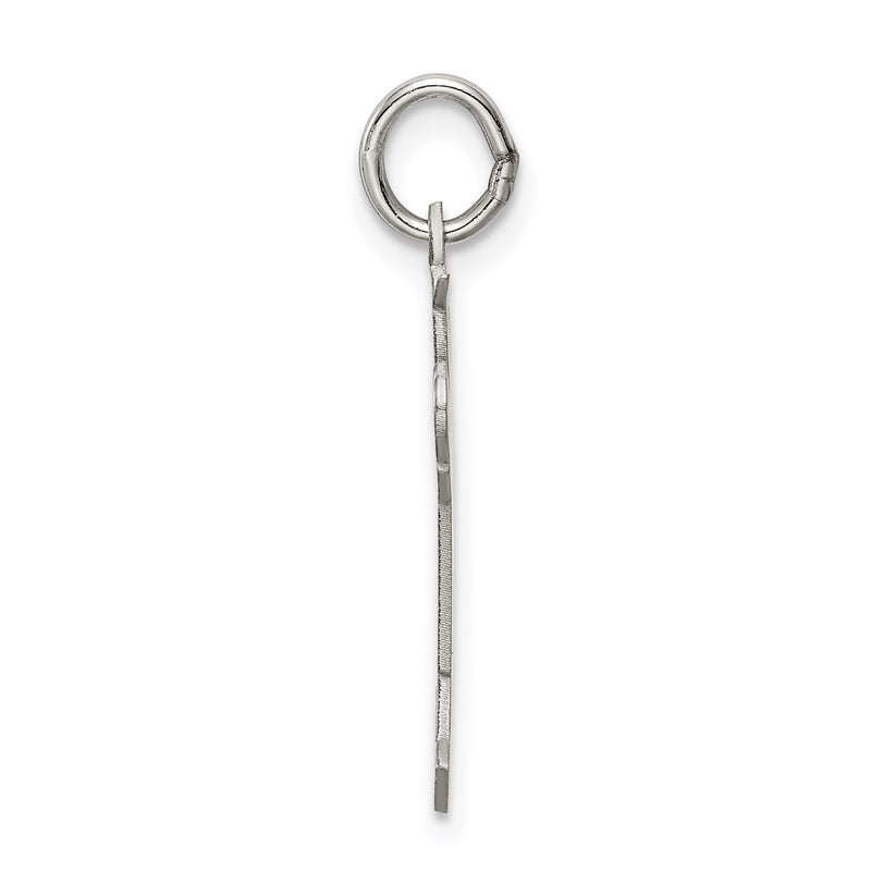 Sterling Silver Rhodium Plated Kid Charm