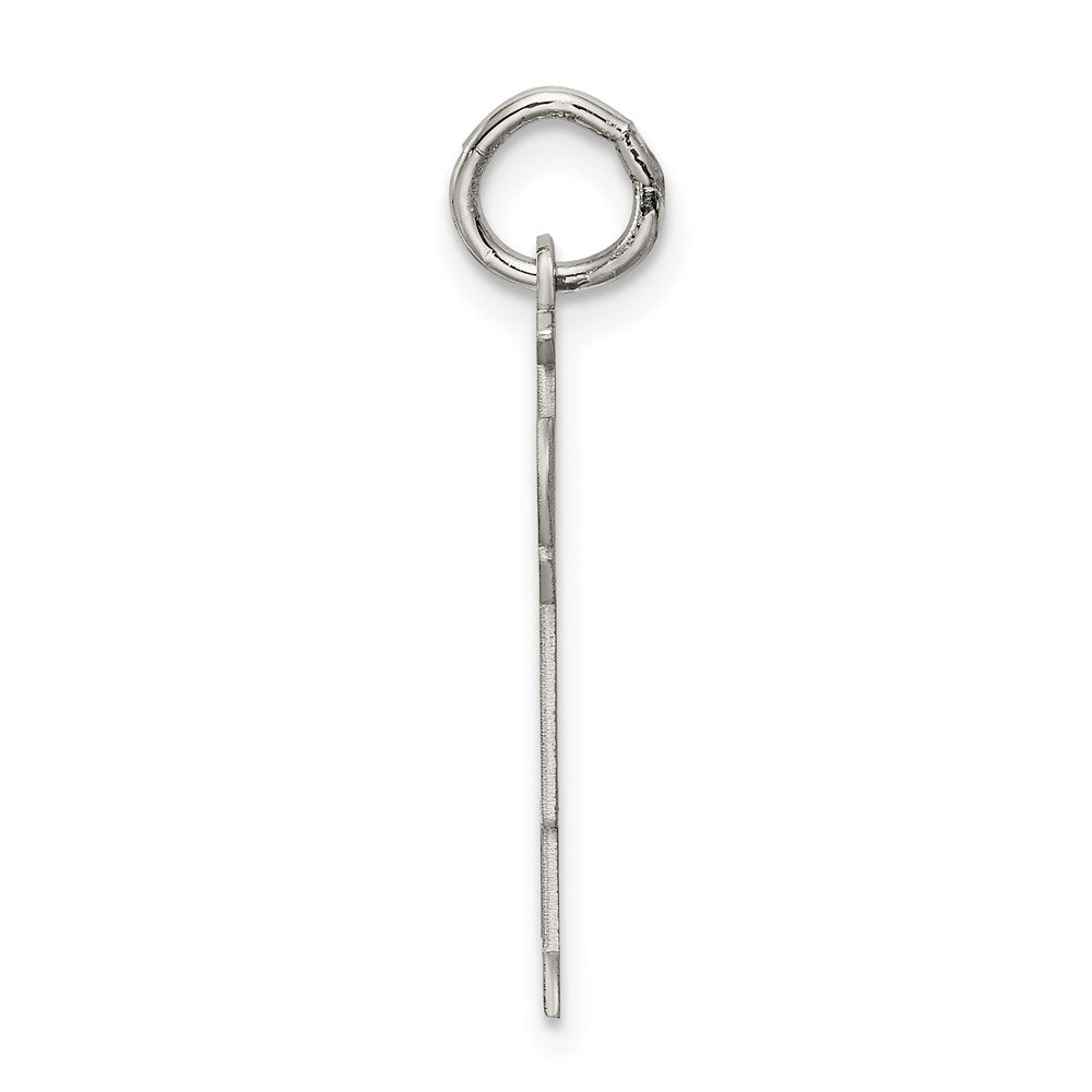 Sterling Silver Rhodium Plated Kid Charm