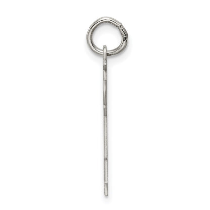 Sterling Silver Rhodium Plated Kid Charm