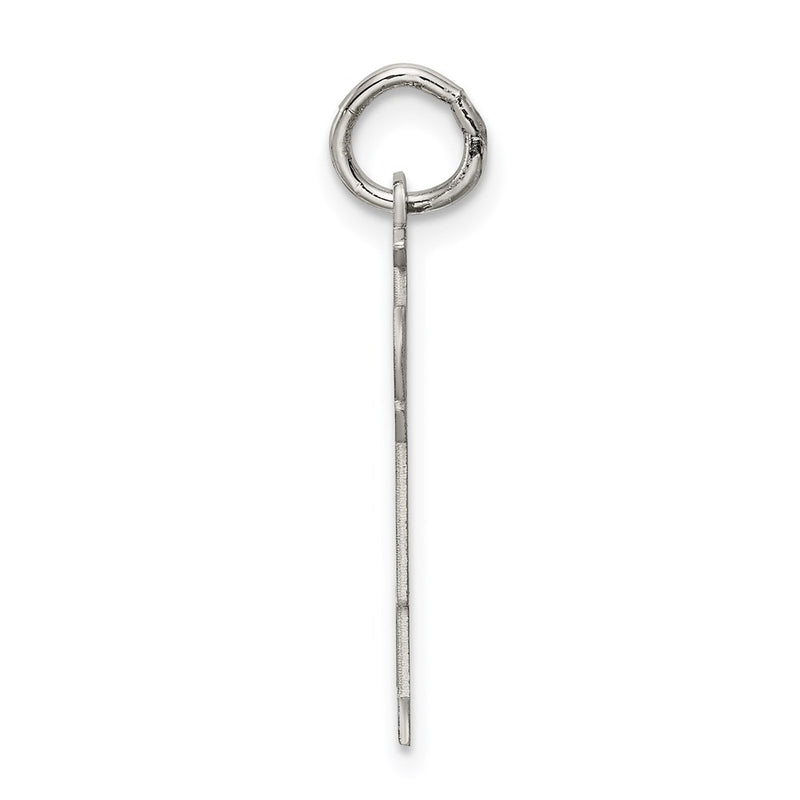 Sterling Silver Rhodium Plated Kid Charm