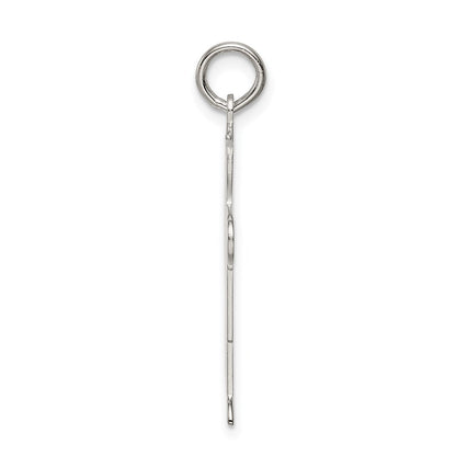 Sterling Silver Rhodium Plated Kid Charm