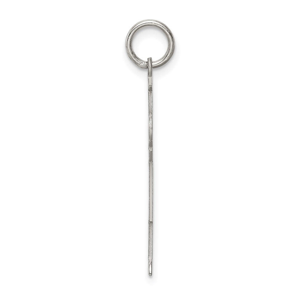 Sterling Silver Rhodium Plated Kid Charm